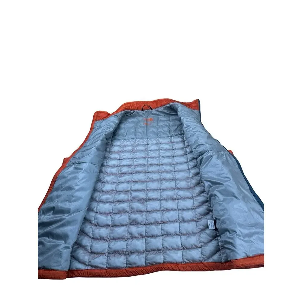 The North Face Puffer Vest Men's Extra Large Orange Thermoball Full Zip